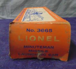 Scarce Boxed Lionel 3665 Minuteman Launcher