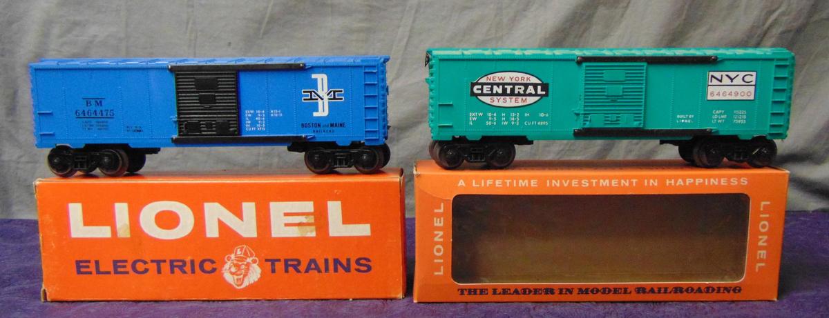 2 Late Boxed Lionel 6464 Boxcars