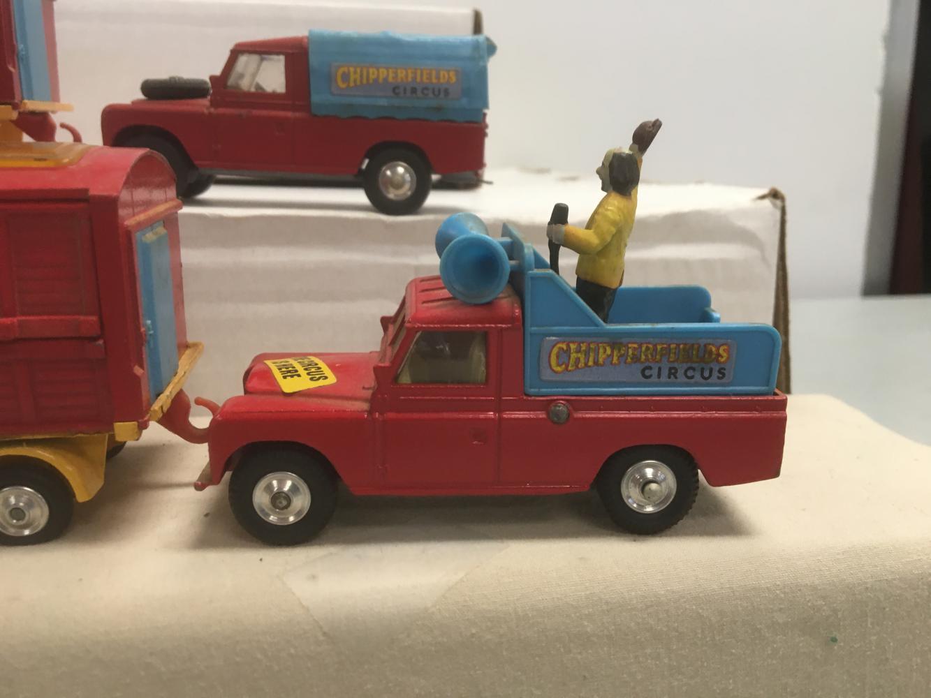 5Pc Vintage Corgi Chipperfield Circus Vehicle Lot