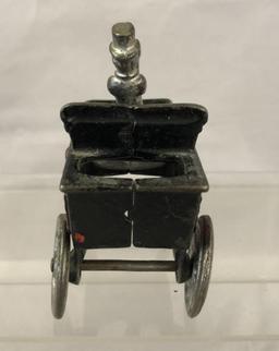 Nice Hubley Cast Iron Tiller Car