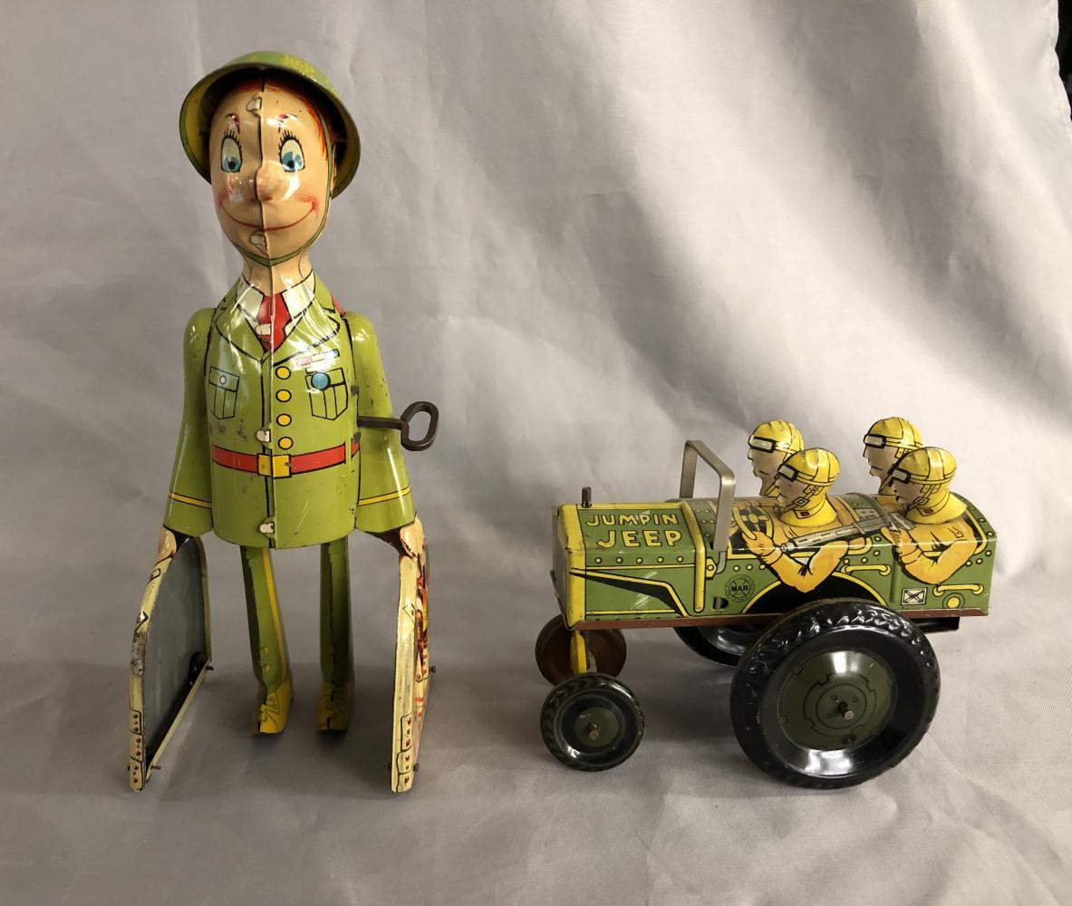 2 Marx Military Comic Toys