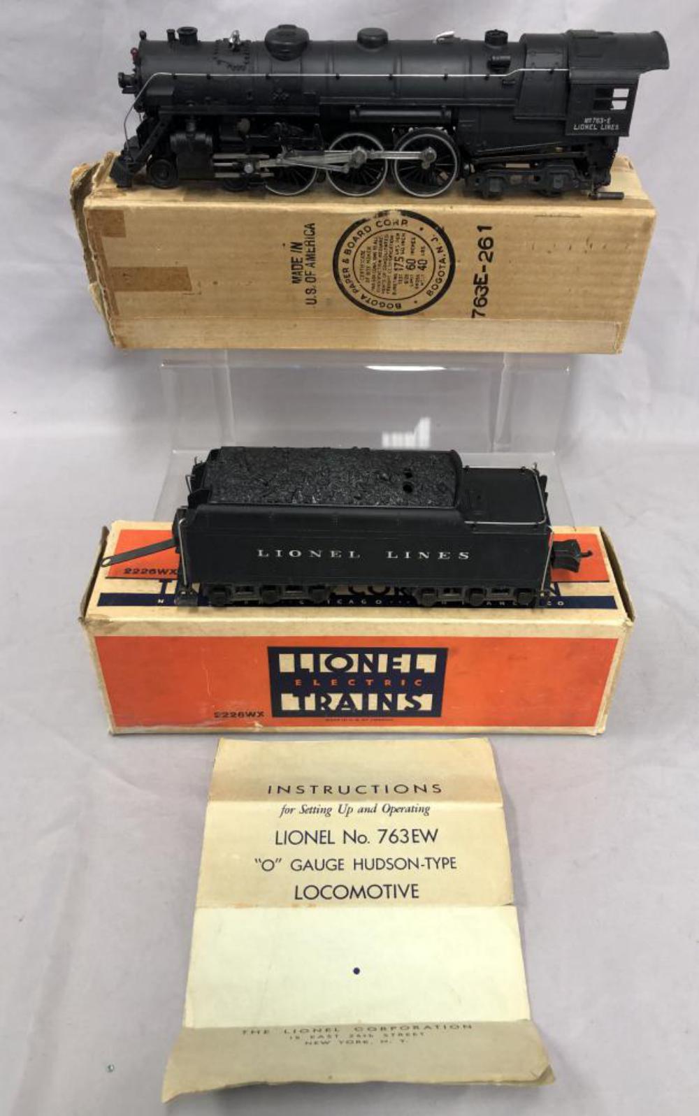 Nice Boxed 1940 Lionel 763E Hudson Locomotive