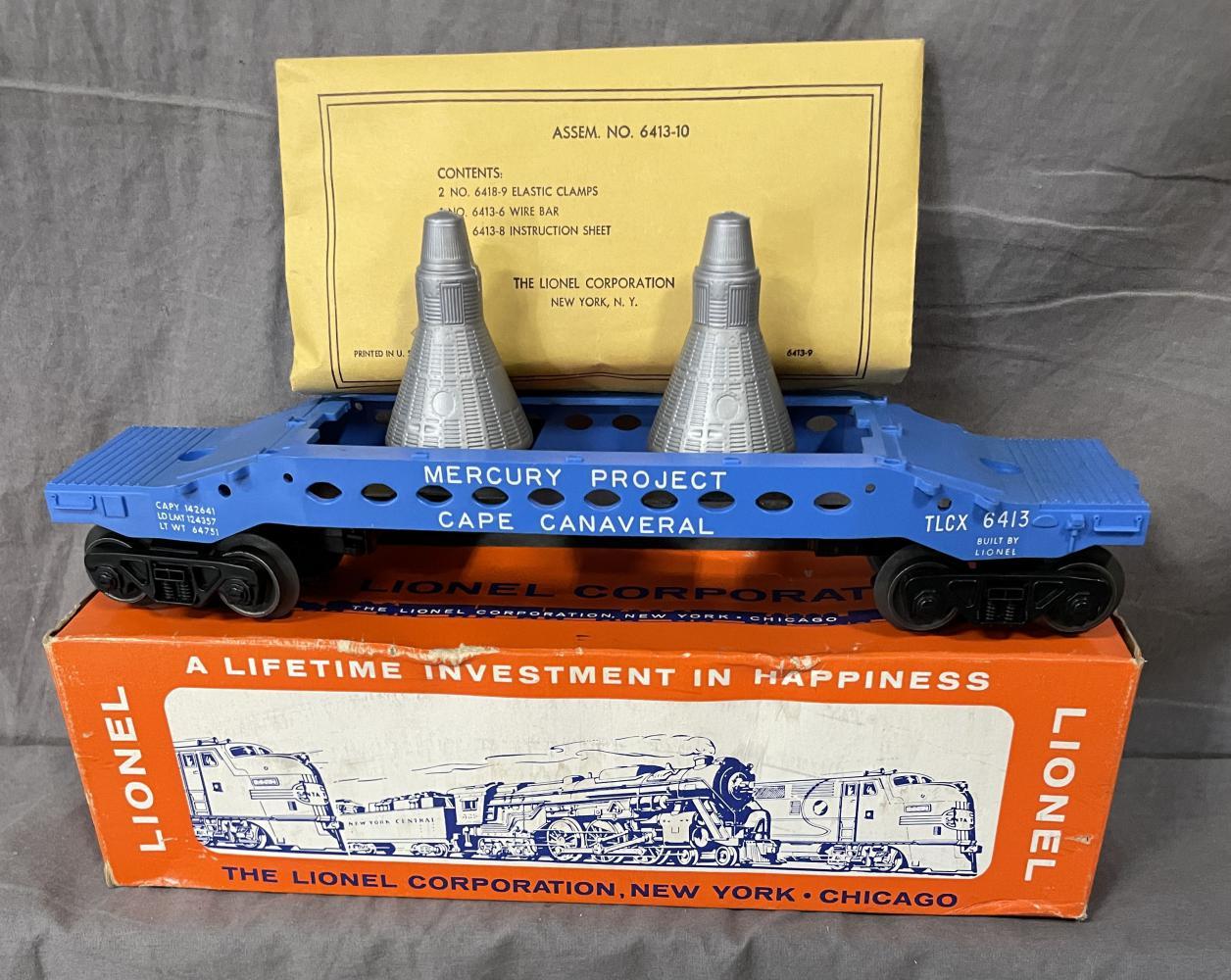 MINT Boxed Lionel 6413 Mercury Capsule Car