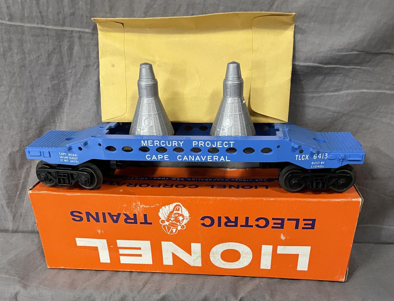 MINT Boxed Lionel 6413 Mercury Capsule Car