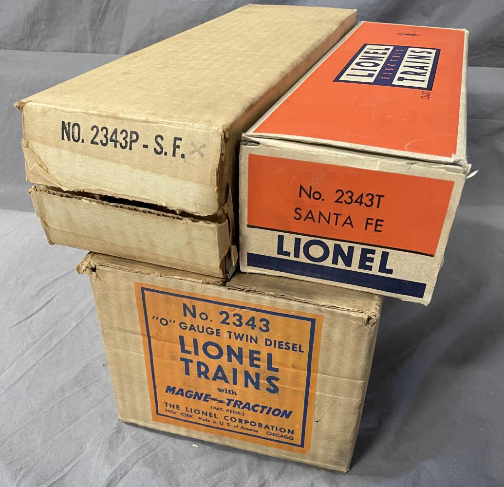 EMPTY LIONEL 2343 Boxes & Master Carton