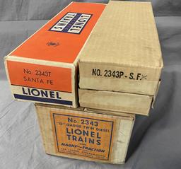 EMPTY LIONEL 2343 Boxes & Master Carton