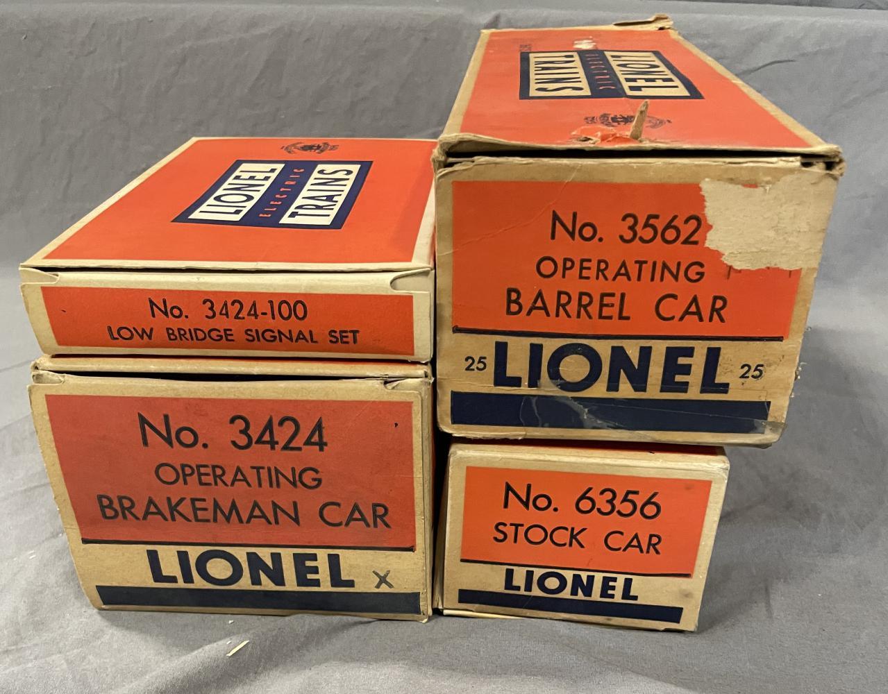 3 Boxed Lionel Freight Cars