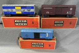 3 Boxed Lionel 6464 Boxcars