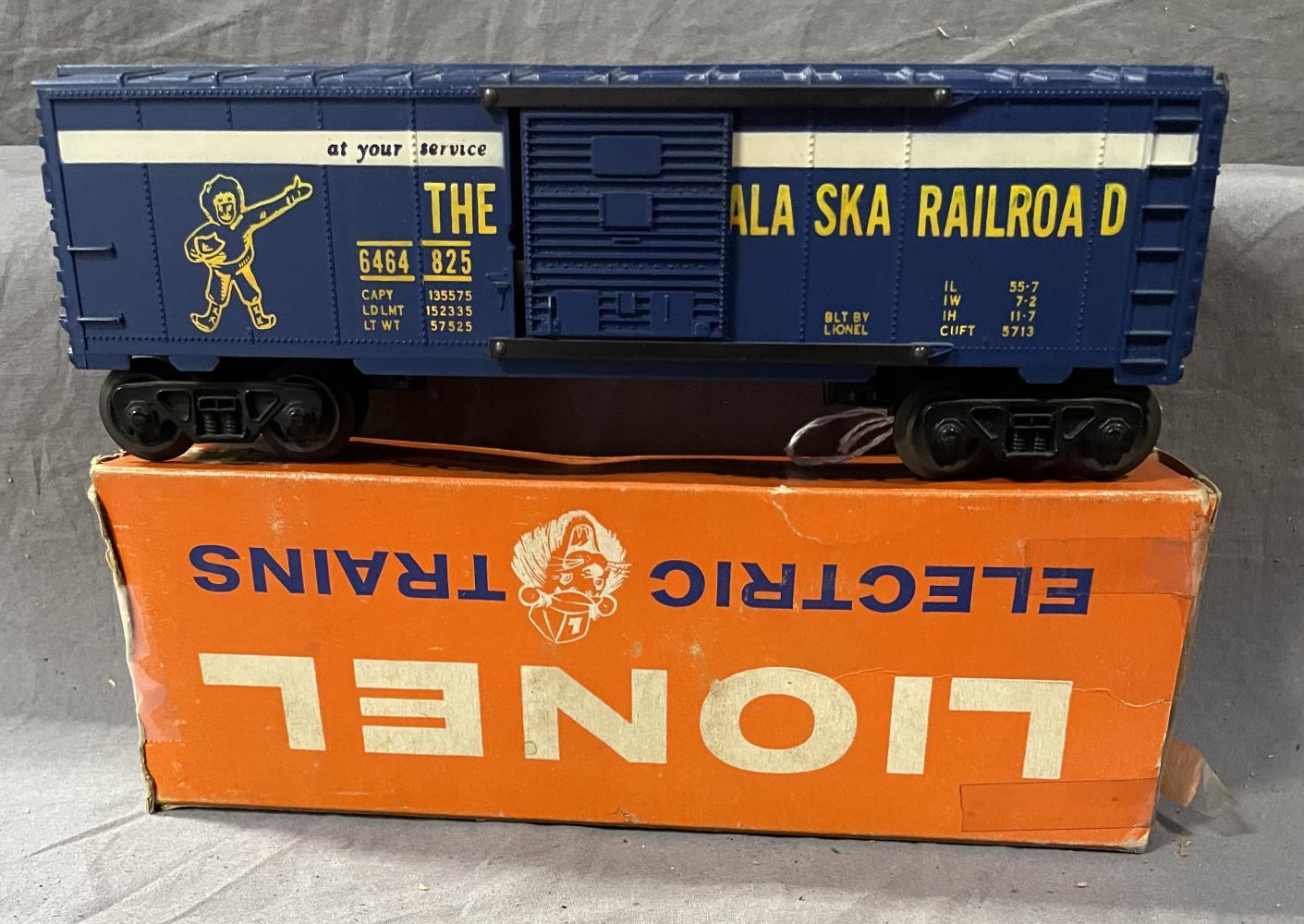 Unusual Boxed Lionel 6464-825 Alaska Boxcar