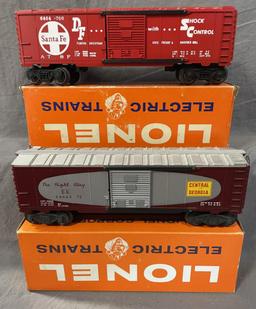 Boxed Lionel 6464-375 & 6464-700 Boxcars