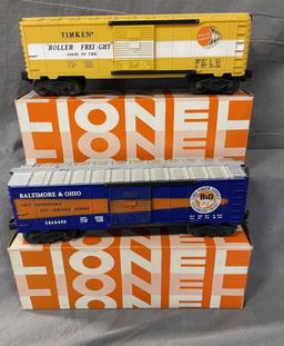 2 Boxed Lionel Hillside 6464 Boxcars