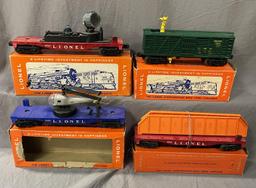 4 Boxed Late Lionel Freight Cars