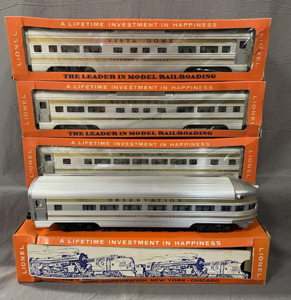 4 Boxed Lionel Presidential Cars