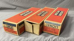 3 Boxed Lionel Boxcars