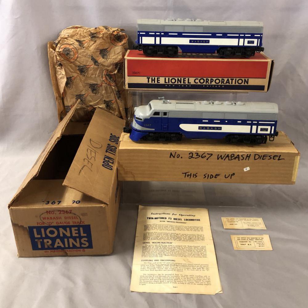 Nice Double Boxed Lionel 2367 Wabash F3s