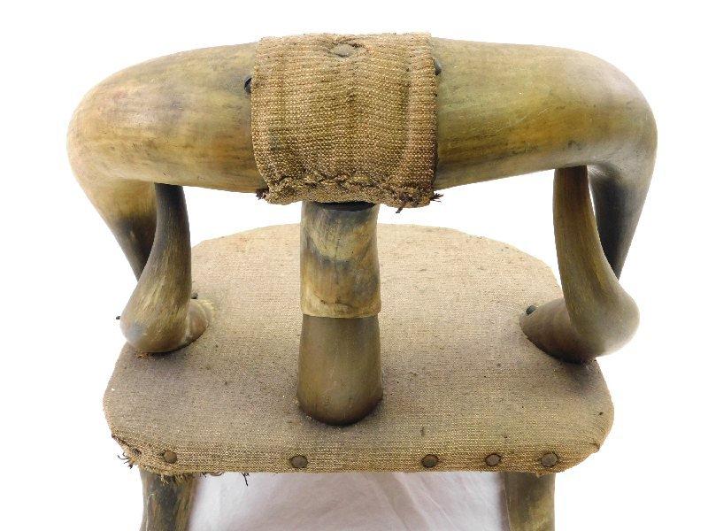 Child Rocker Made from Bull Horns