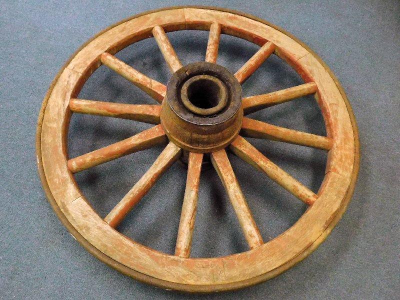 Antique Wagon Wheel, 35" diameter