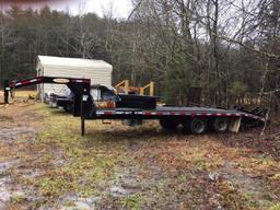 2014 Econoline Gooseneck Equipment Trailer, Mdl. 42E, Dual Tandem, 10-Ton,