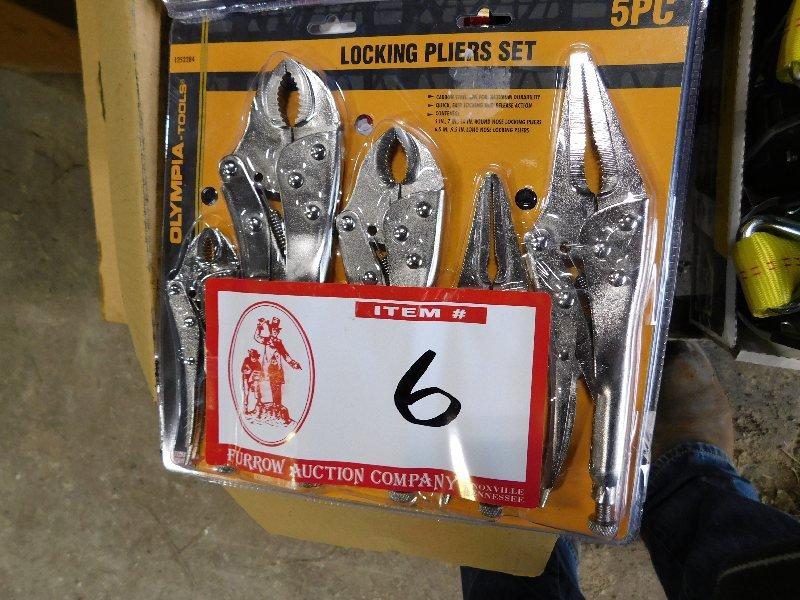 Olympia Tools 5-Piece Locking Plier Set