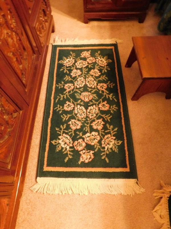 (1) 87" x 62" Area Rug and (1) 36" x 20" Throw Rug