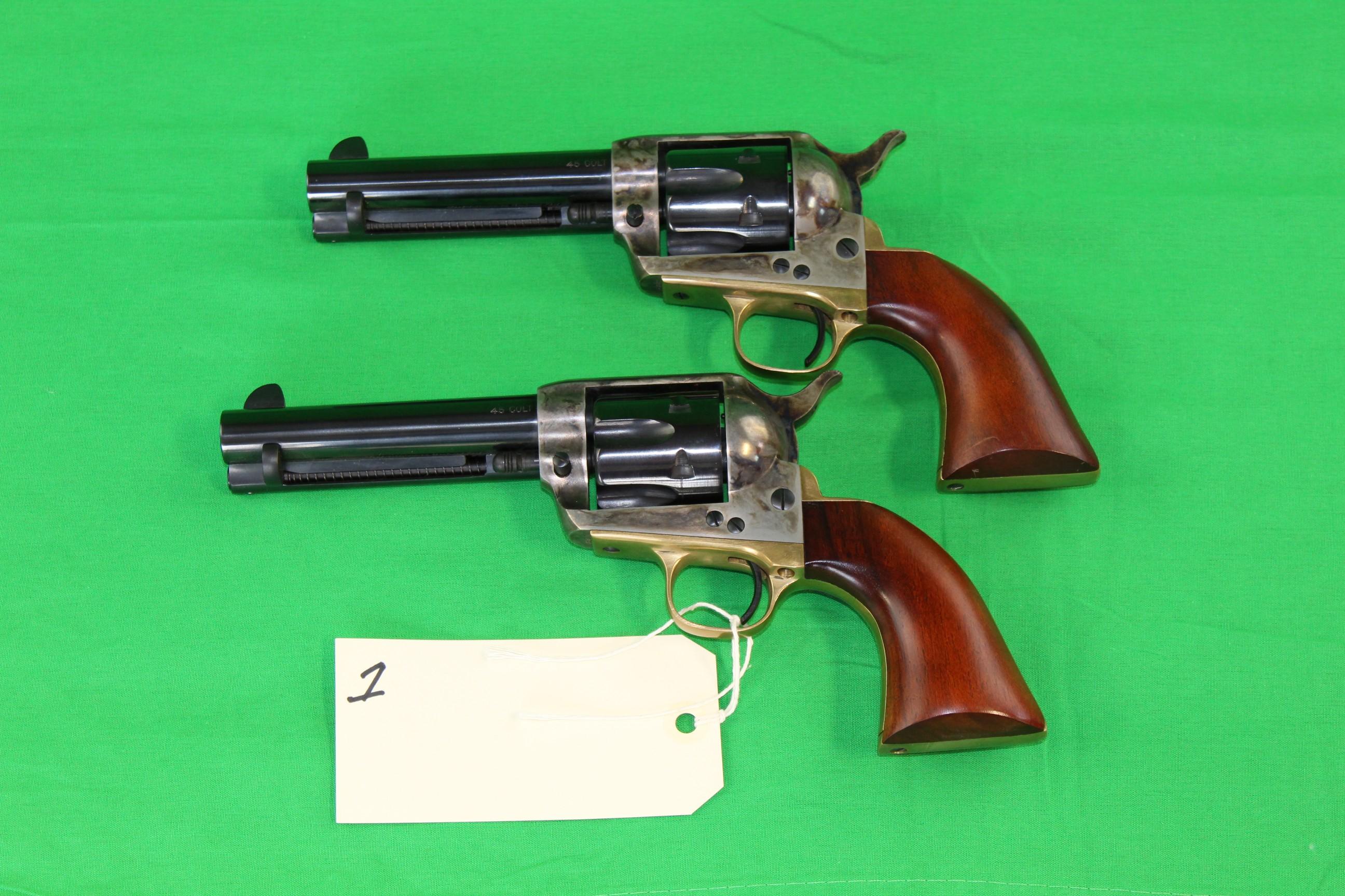 (2) Armi San Marco Model "El Pistolero".45 Colt Revolver s/n's 882,883