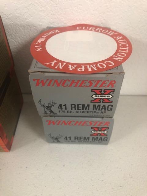 (2) Boxes of Winchester 41 REM MAG 175 Grain Silver Tip