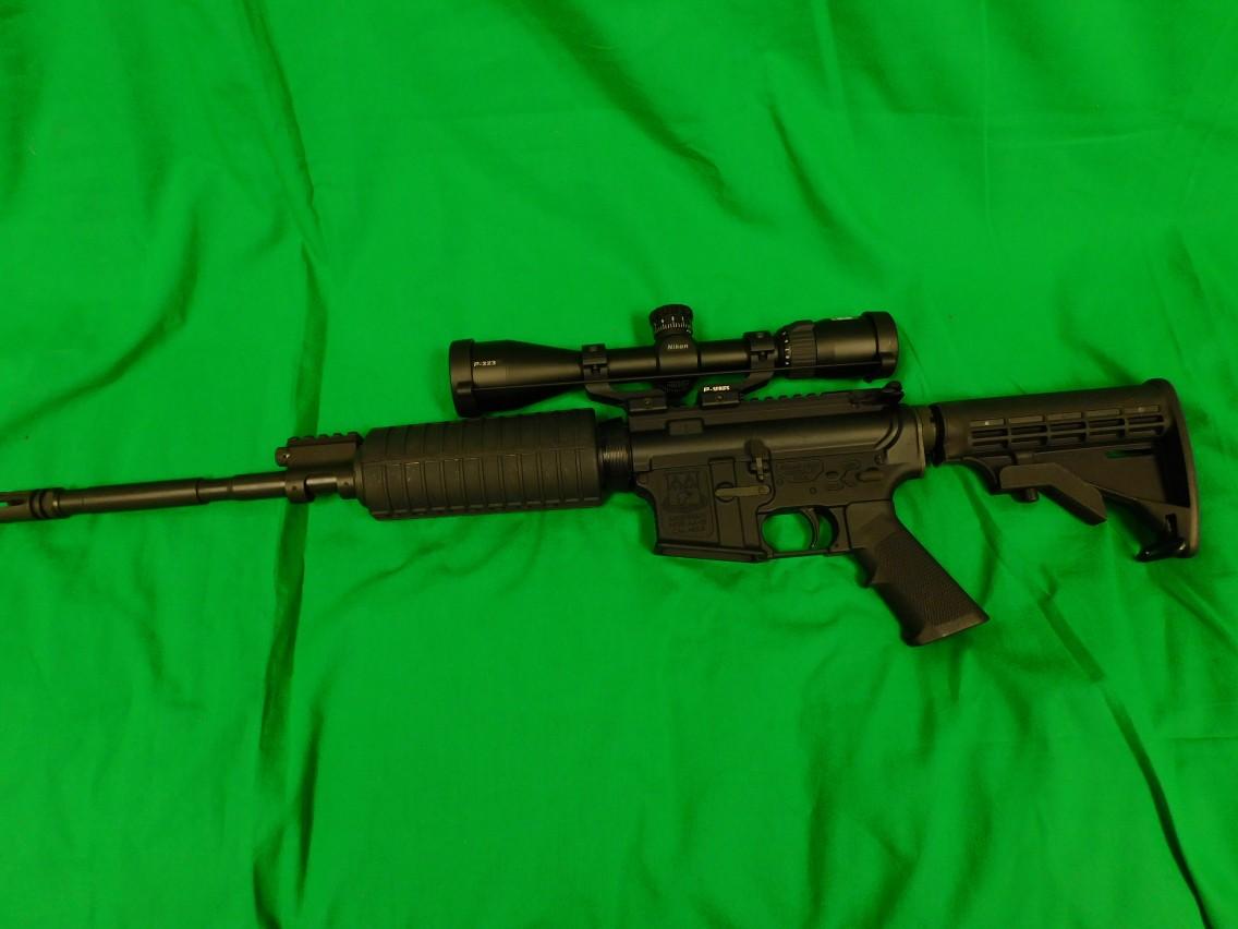 Adams Arms Model AA-15 (AR Style) Semi-Automatic Rifle, .223/5.56 w/ Nikon