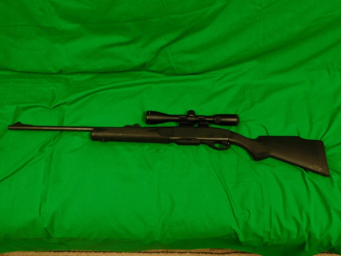 Remington Model 7400 Bolt Action Rifle, 30.06 w/ Nikon Buckmaster Scope Bur