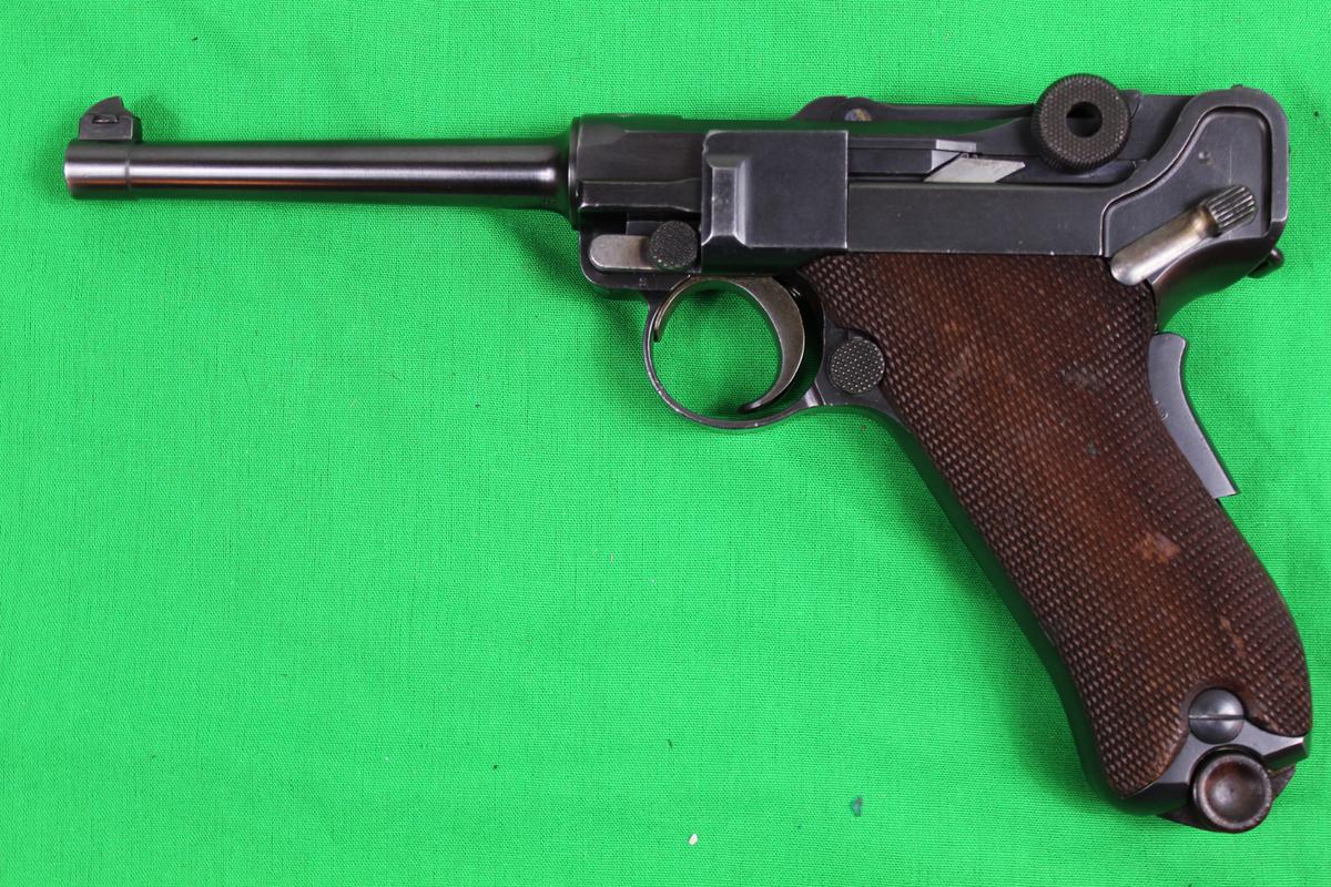 Luger DWM, 30 caliber, s/n 35313.  Commercial, mag not marked, finish 90%.