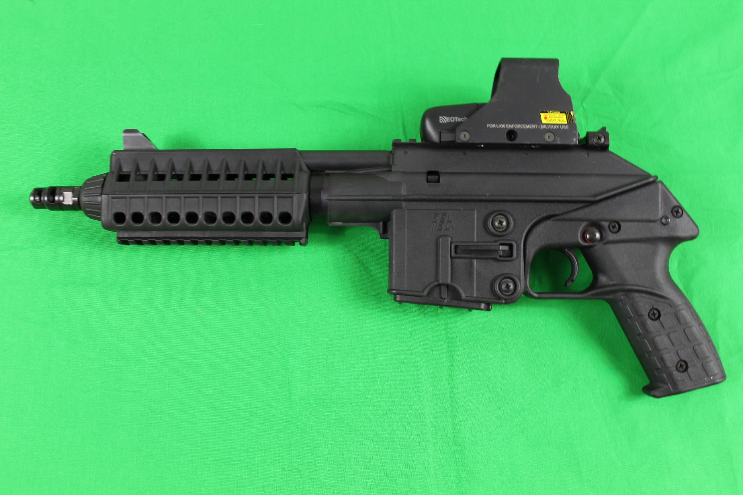 Kel-Tec PLR-16, caliber 5.56mm, s/n P1766.  One mag,  EOTech sight, 98%.  9
