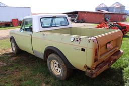 1976 International Scout Pick-Up, 4 Speed, 4WD, VIN F0092FGD24993 - Title