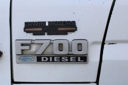 1987 Ford F-700 Grain Truck w/ Dump, Diesel, 6 Speed, 129,674 Miles, VIN 1F