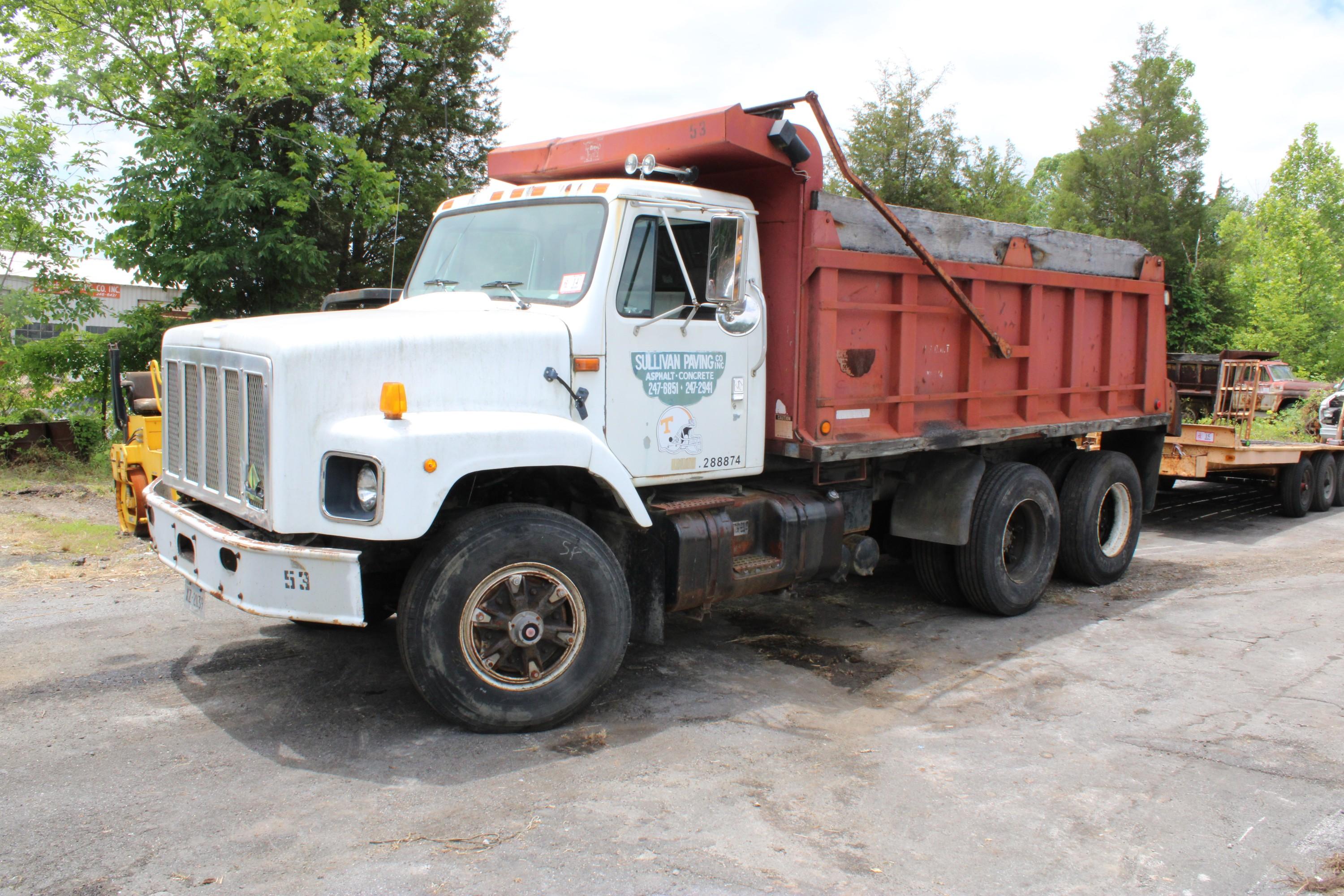 1995 International Model 2674 Tandem Axle Dump Truck, Cummins L10 Diesel, E