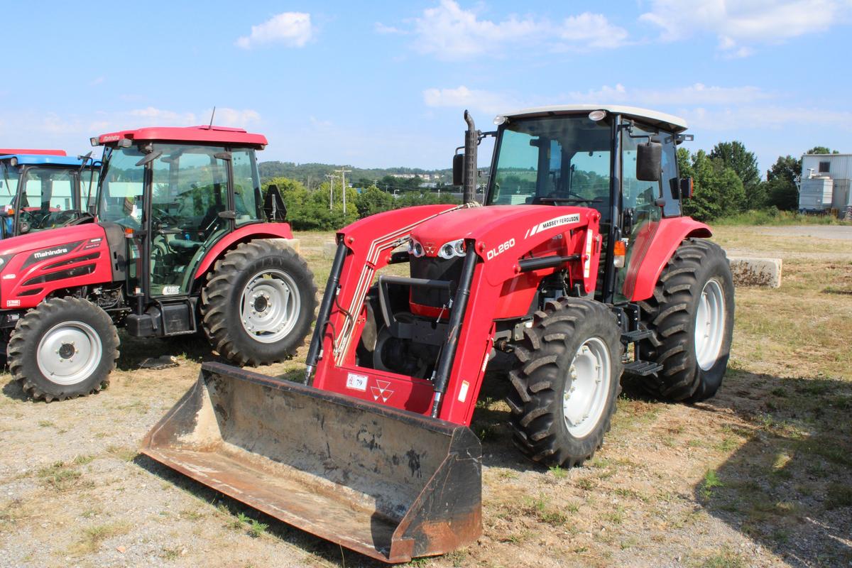 2016 Massey Ferguson 4610 Tractor, w/ MF DL 260 Loader w/ Bucket, 4WD, Dual