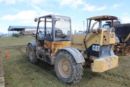 CAT TH63 Telehandler, 4WD, 4265 Hours, s/n 7BJ17503