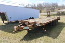 Ridgeline Dual Tandem Equipment Trailer, Dovetail w/ Ramps, Pintle Hitch, E