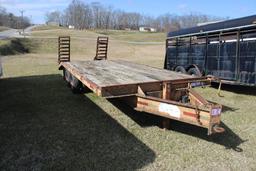 Ridgeline Dual Tandem Equipment Trailer, Dovetail w/ Ramps, Pintle Hitch, E