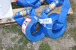 (2) New 2" x 50ft Discharge Water Hoses