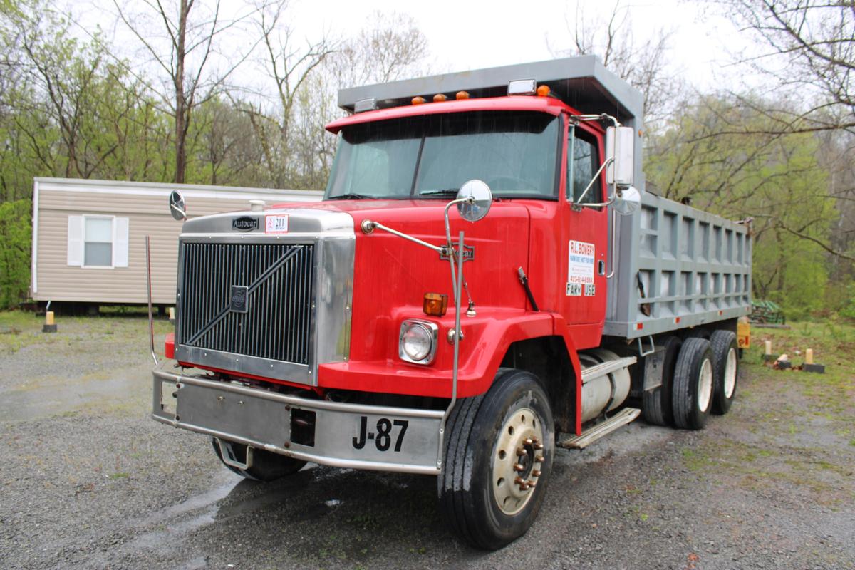 1987 Volvo/AutoCar Tandem Axle Dump Truck