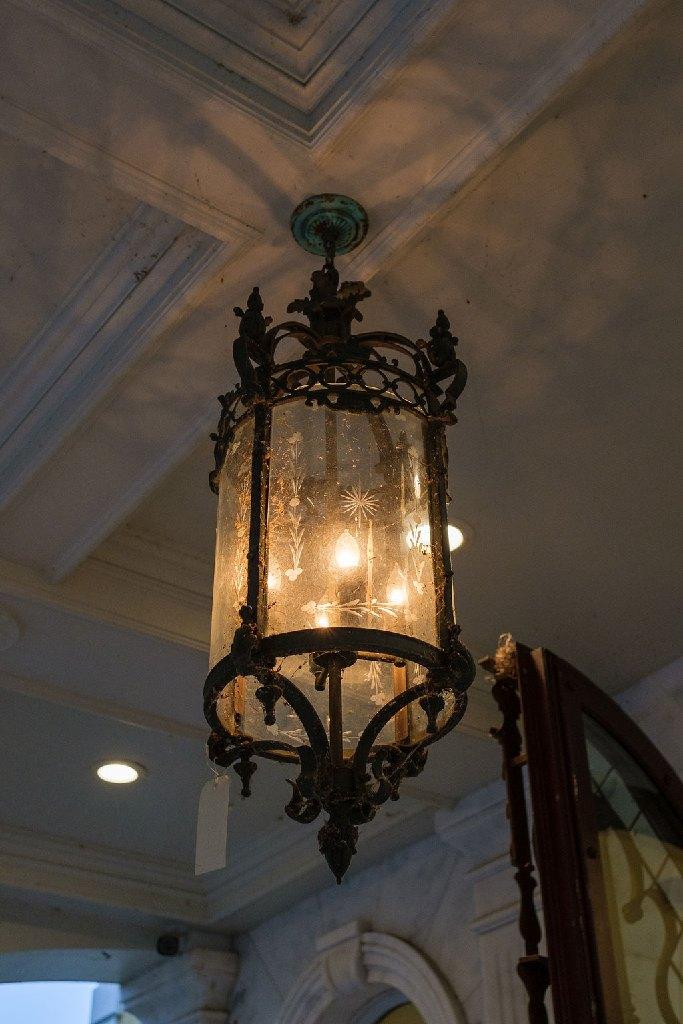 Neoclassical 4 light Lantern, Approx. 40"H x 13"W