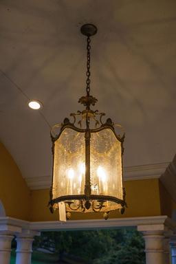 Neoclassical 4 light Lantern, Approx. 40"H x 13"W