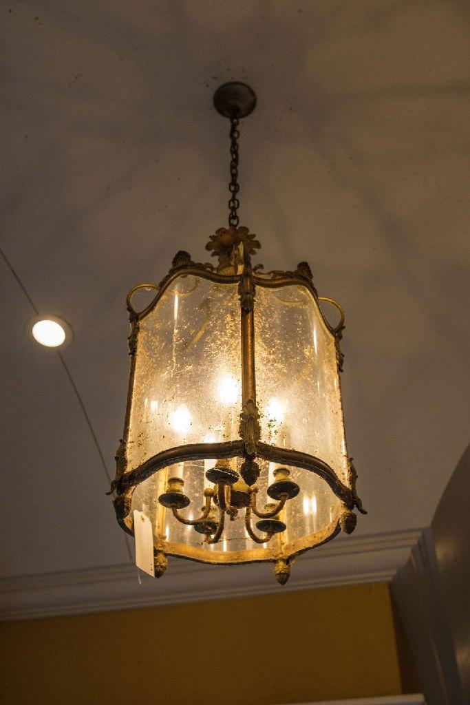 Neoclassical 4 light Lantern, Approx. 40"H x 13"W