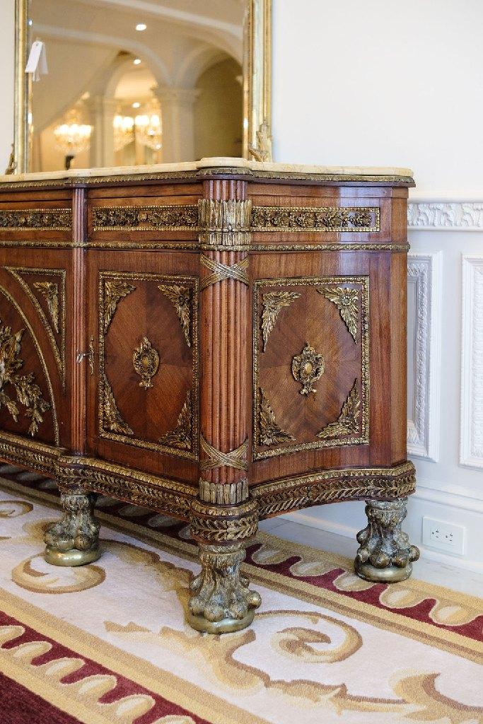 Mahogany Sideboard, French Regency (Circa 1890 - 1910) Embellished by elabo