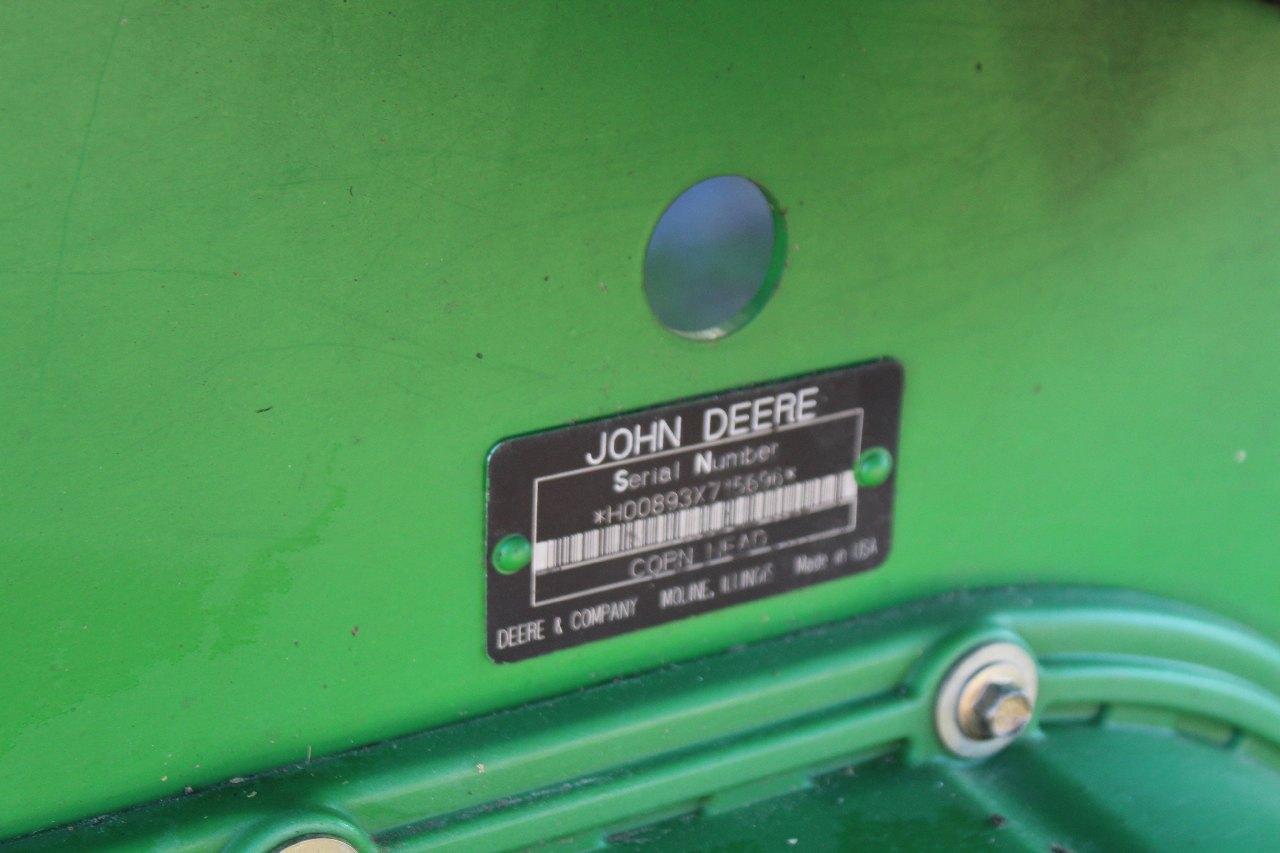 John Deere 893, 8 row corn head, S/N H00893X715696