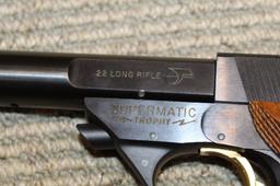 High Standard Supermatic Trophy, .22 Lr, S/n Kh32898, With Case. Location: