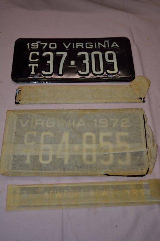 Lot Of Virginia Trailer And Newport News City Tags