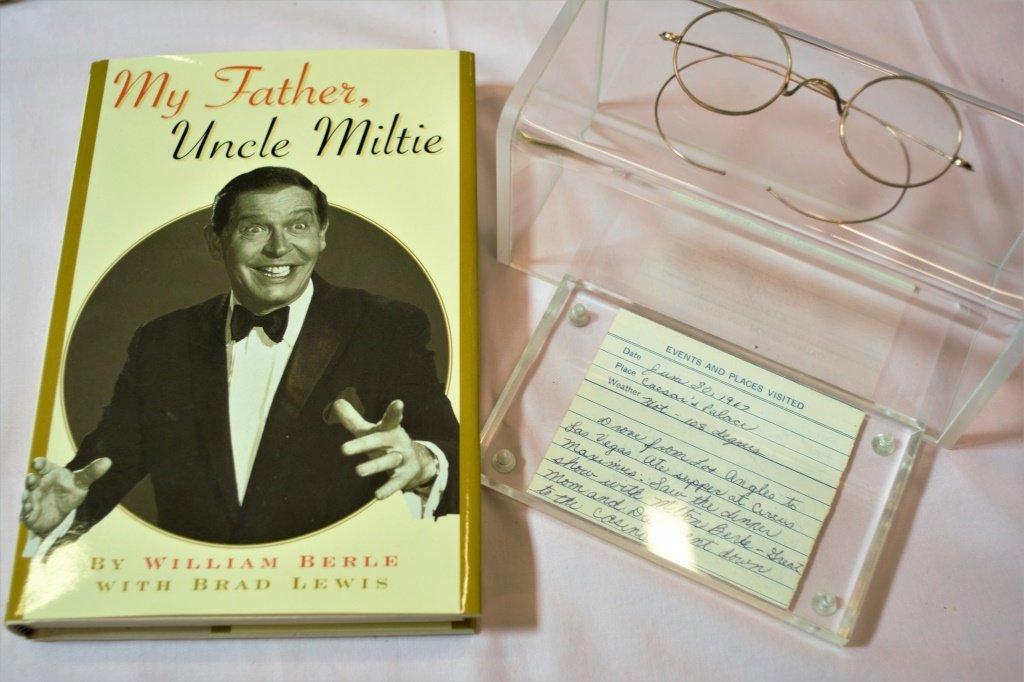 Milton Berle Eyglasses And Book