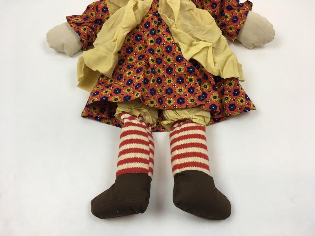 RAGGEDY ANN DOLL & TEDDY BEAR