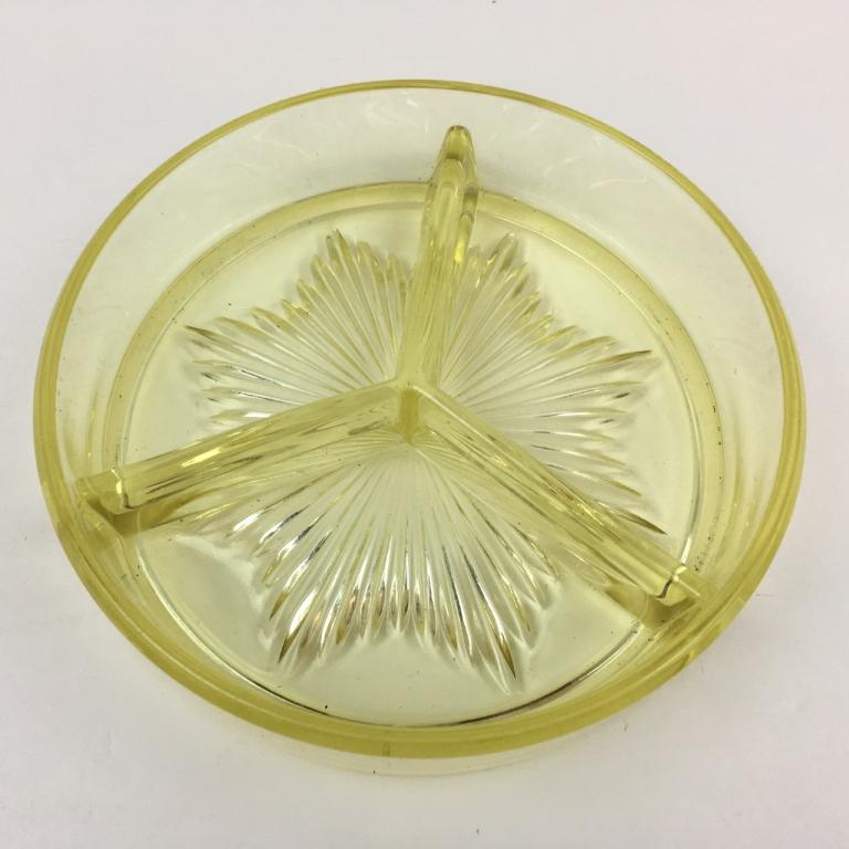 PADEN CITY "ARDITH" YELLOW CANDY DISH