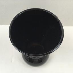 PADEN CITY "ARDITH" BLACK FLARED VASE